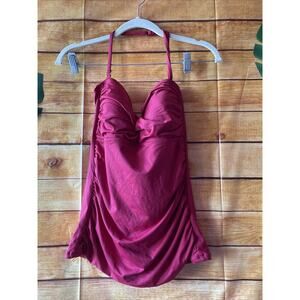 Ann Taylor Beach Red Tankini Size M NWT